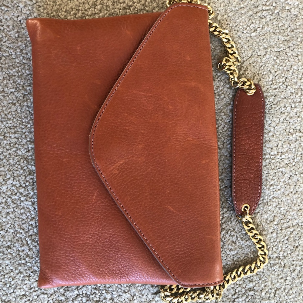 J. Crew Brown Leather Shoulder Bag